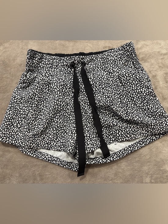 lululemon athletica Pants - lululemon athletica Black & White Speckle Drawstring Athletic Shorts
